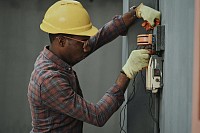 Install lights and receptacles and electrical service